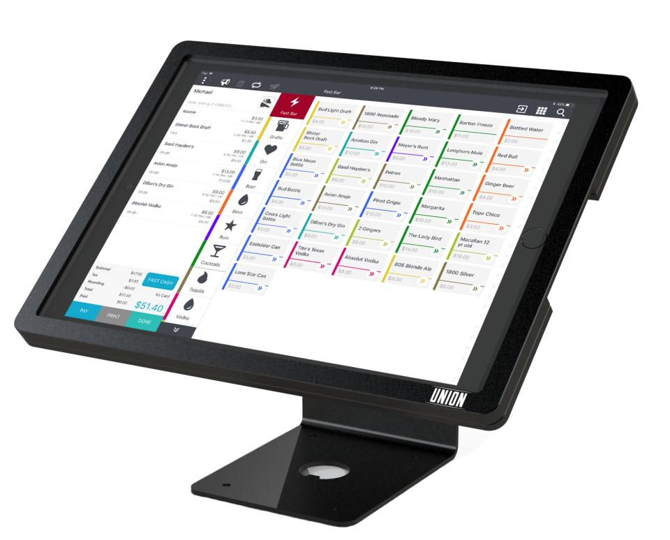 Union countertop point of sale terminal
